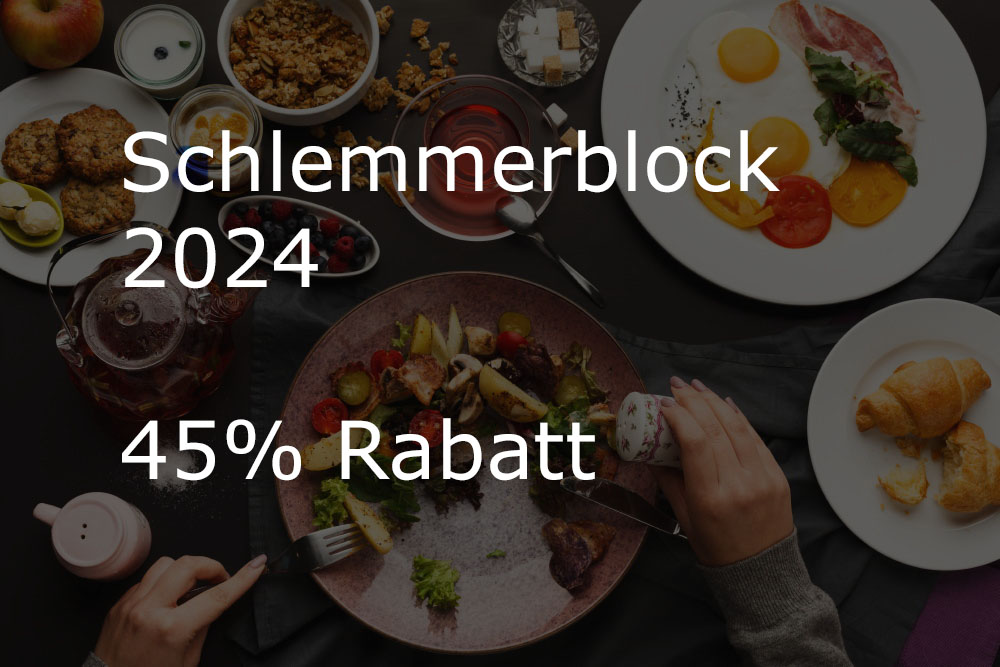 Schlemmerblock Angebot mit 45 Rabatt regionalsparen.de